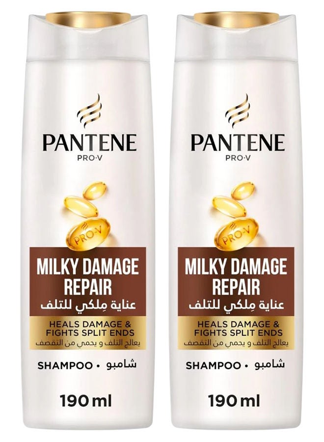 شامبو ميلكي لإصلاح الأضرار، عبوتان × 190 مل